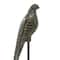 Set of 2 Black Aluminum Traditional Bird Sculpture, 29", 35"